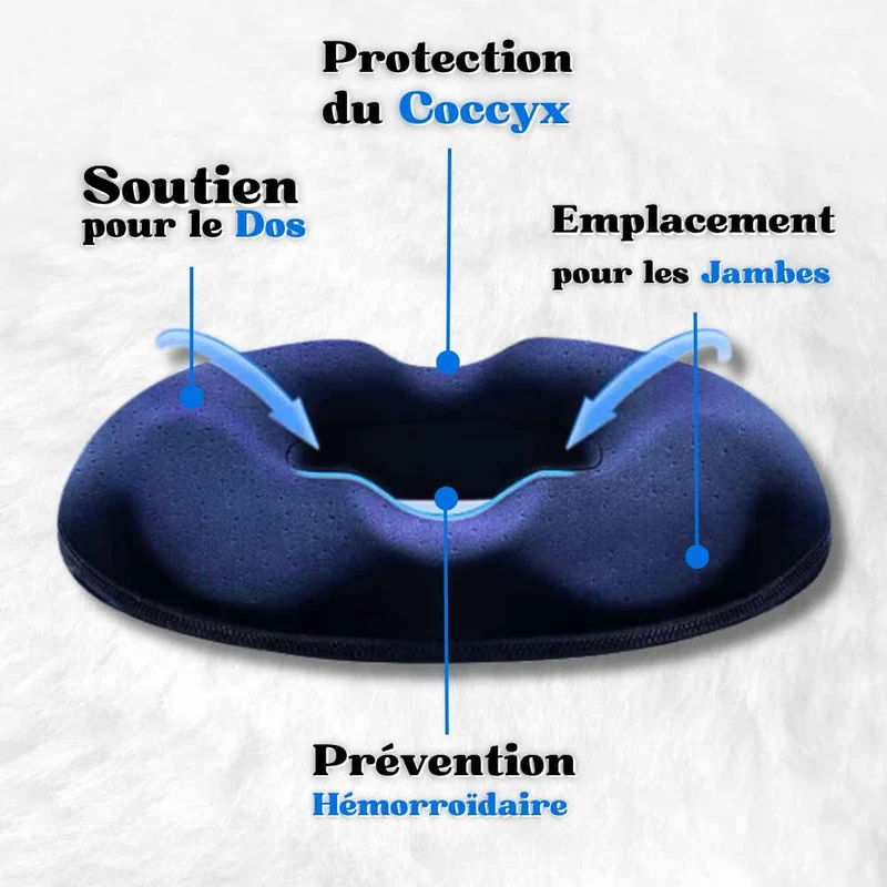 Coussin pour Hémorroïdes Donut Bleu !