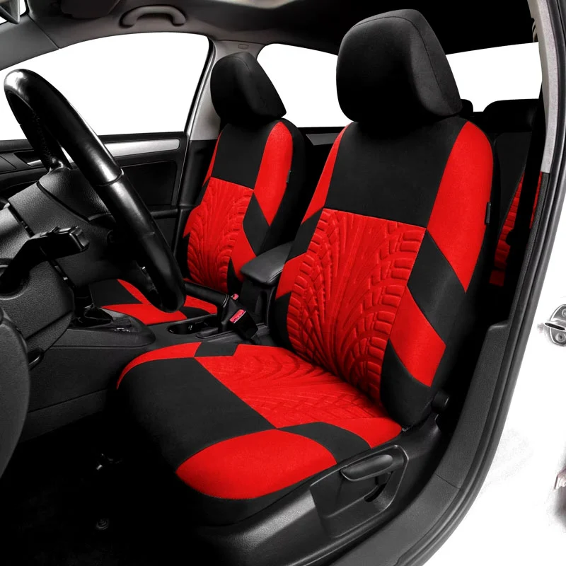 Housse Protection Siège Voiture Noir et Rouge