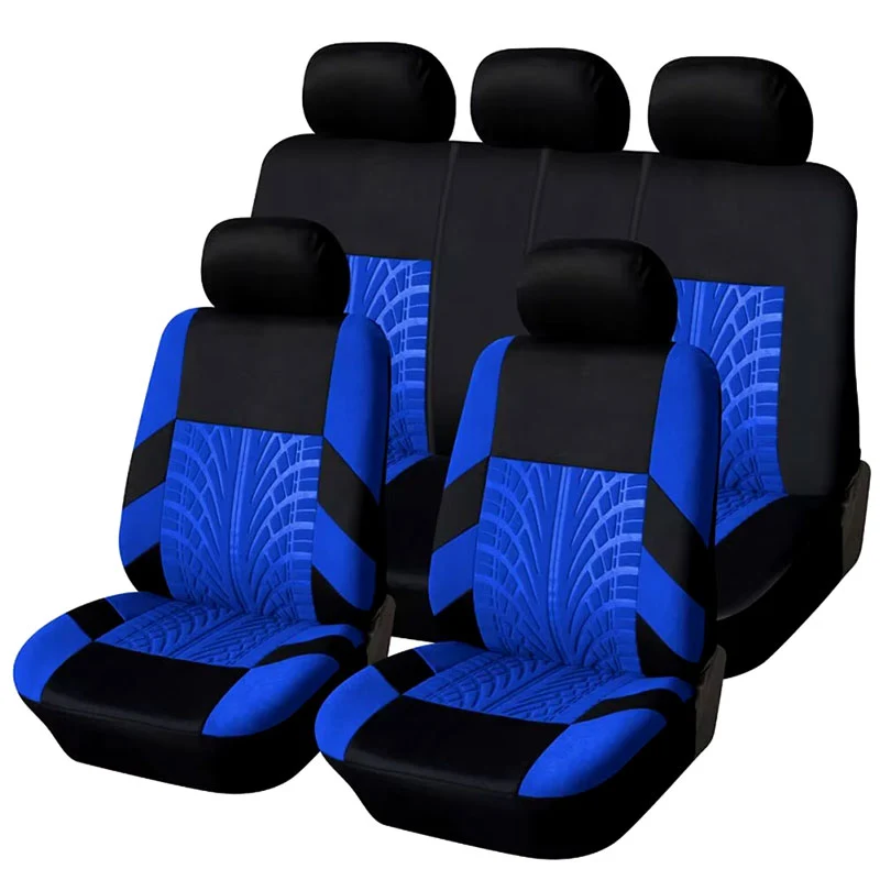 Housse De Protection Pour Siège De Voiture Noir et Bleu