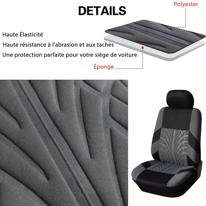 Housse De Protection Pour Siège De Voiture Noir et Bleu