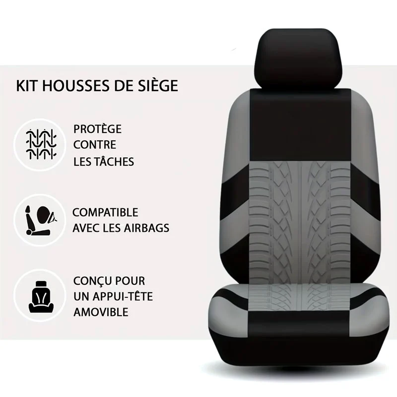 Housse De Siège Pour Voiture Noir