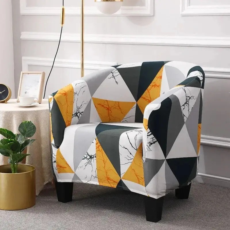 Housse fauteuil club floral SOLVIA