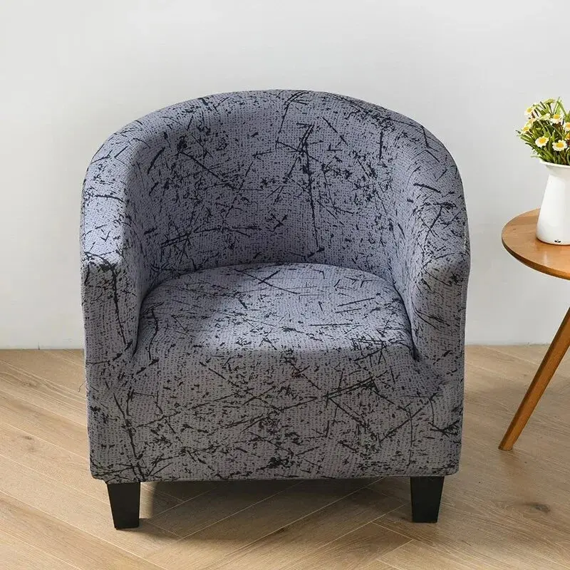 Housse fauteuil club floral SOLVIA