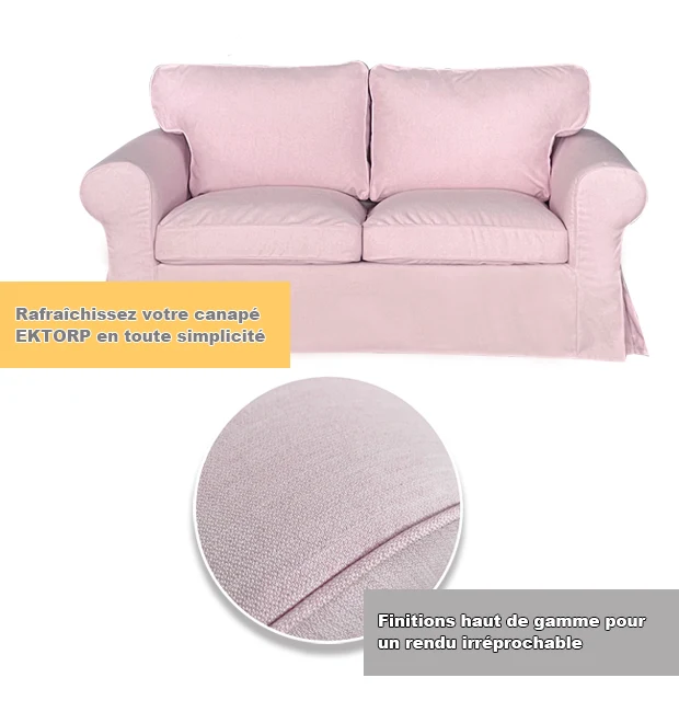 Housse pour canapé IKEA EKTORP 2 places, 3 places, convertible polycoton prémium