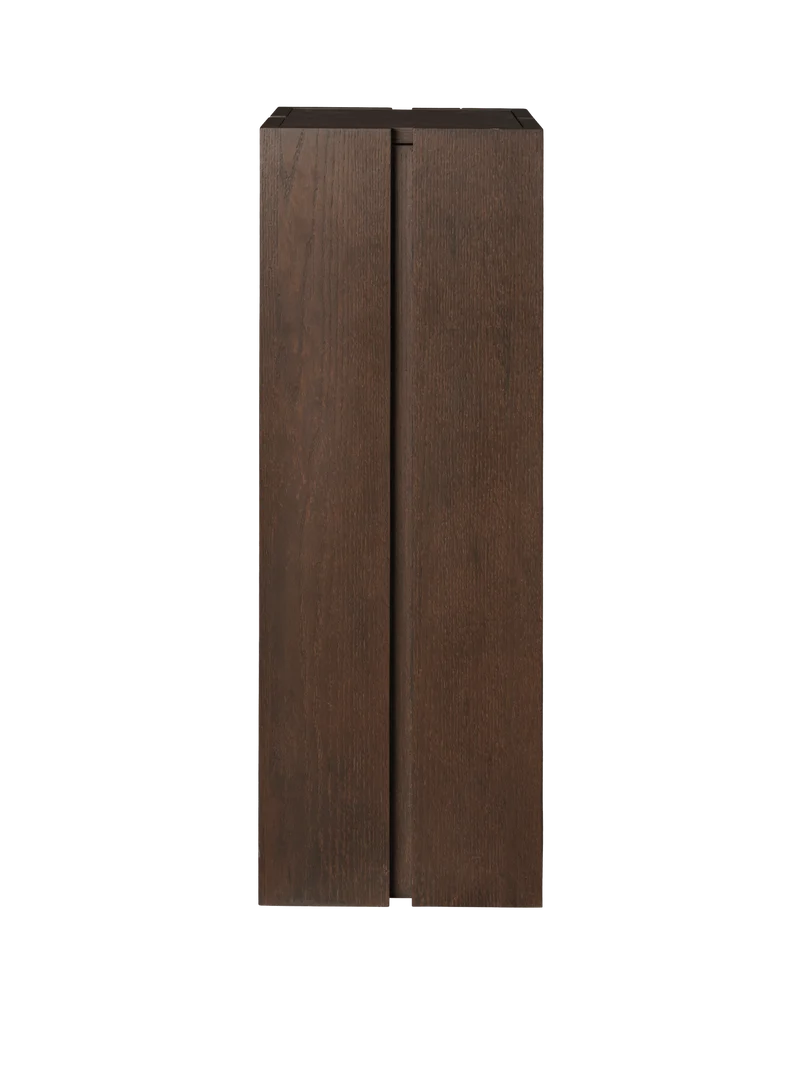 Parcel Pedestal - Dark Stained Oak