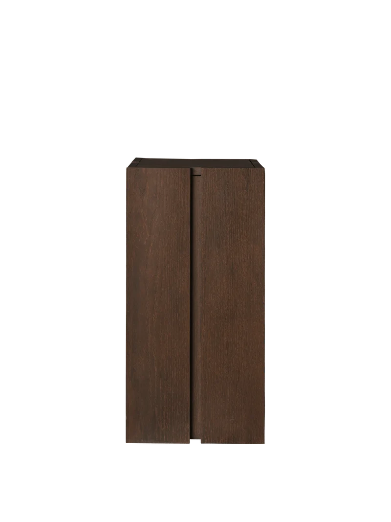 Parcel Pedestal - Dark Stained Oak