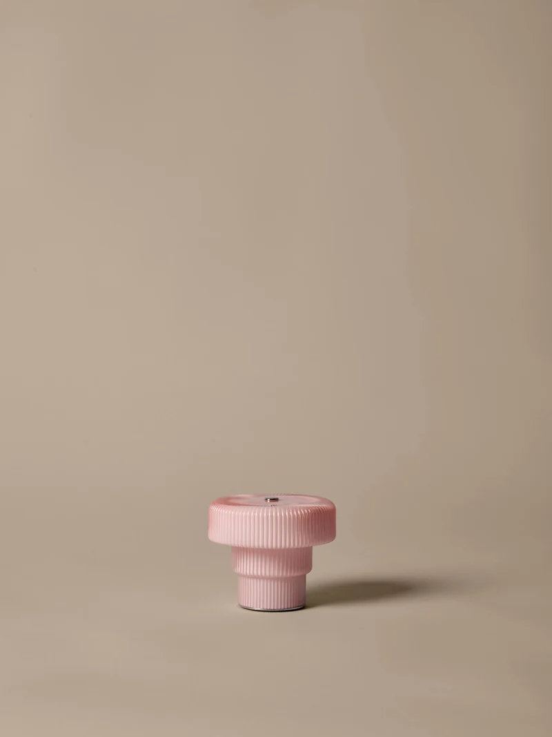 Ripple Portable Lamp - Small - Pale Rose