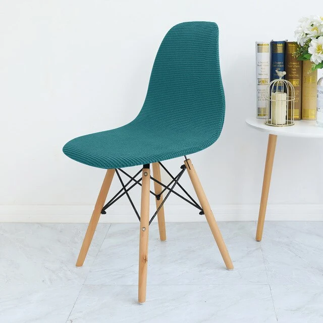 Housse de chaise scandinave Bleu canard