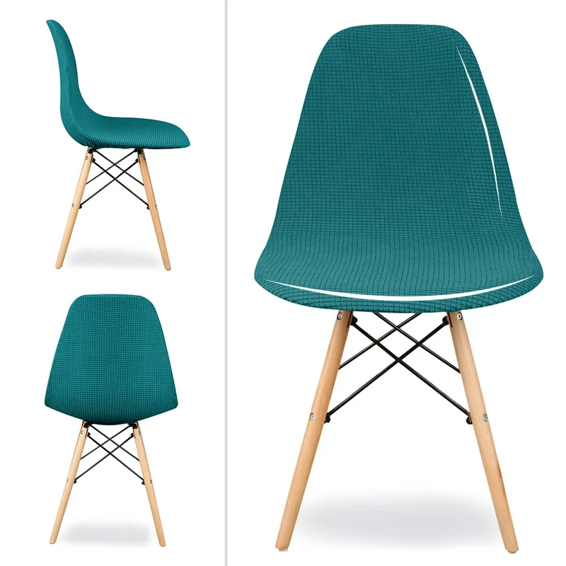 Housse de chaise scandinave Bleu canard