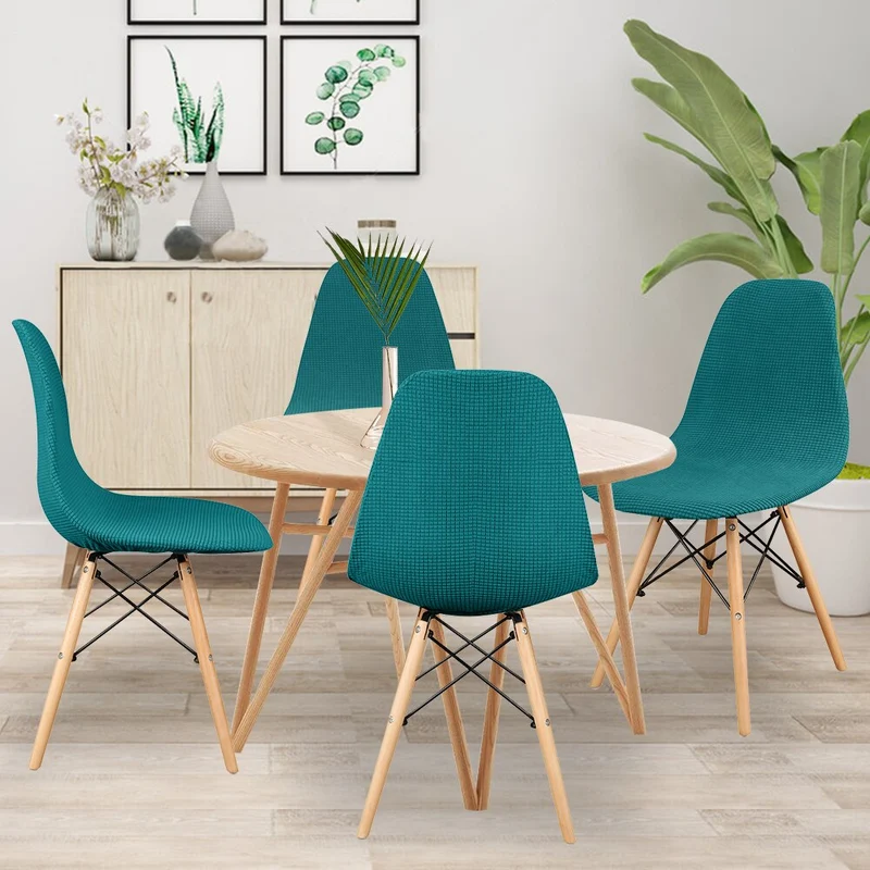 Housse de chaise scandinave Bleu canard