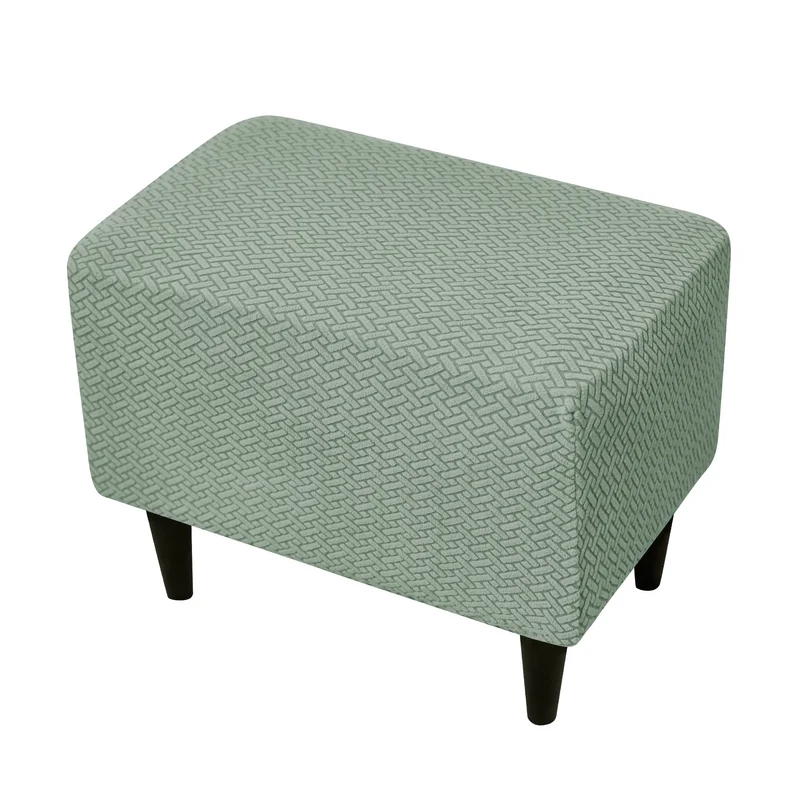 Housse pour fauteuil IKEA Strandmon + repose pieds velours damassé - Lot de 3 housses