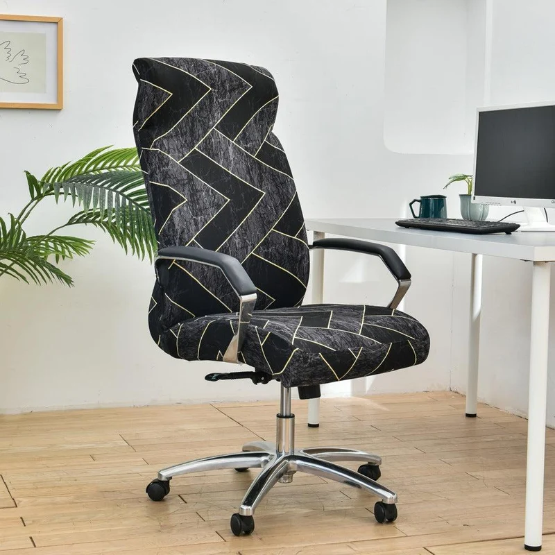 Housse de chaise de bureau extensible - 12 motifs élégants