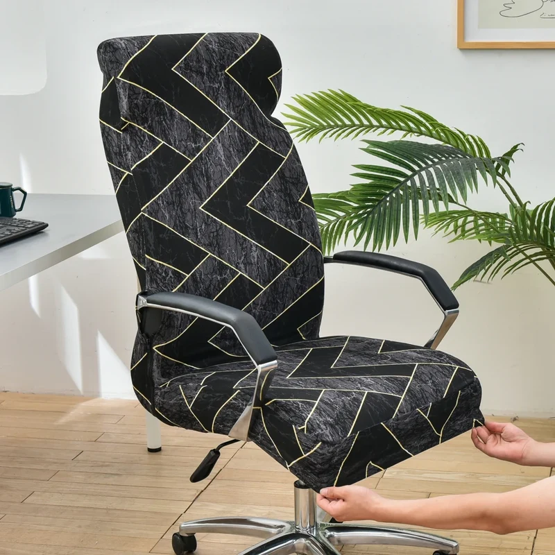 Housse de chaise de bureau extensible - 12 motifs élégants