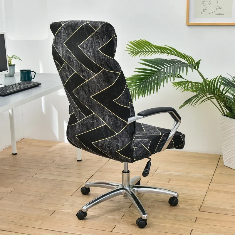 Housse de chaise de bureau extensible - 12 motifs élégants