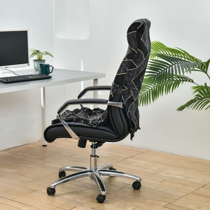 Housse de chaise de bureau extensible - 12 motifs élégants