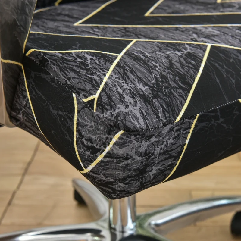 Housse de chaise de bureau extensible - 12 motifs élégants