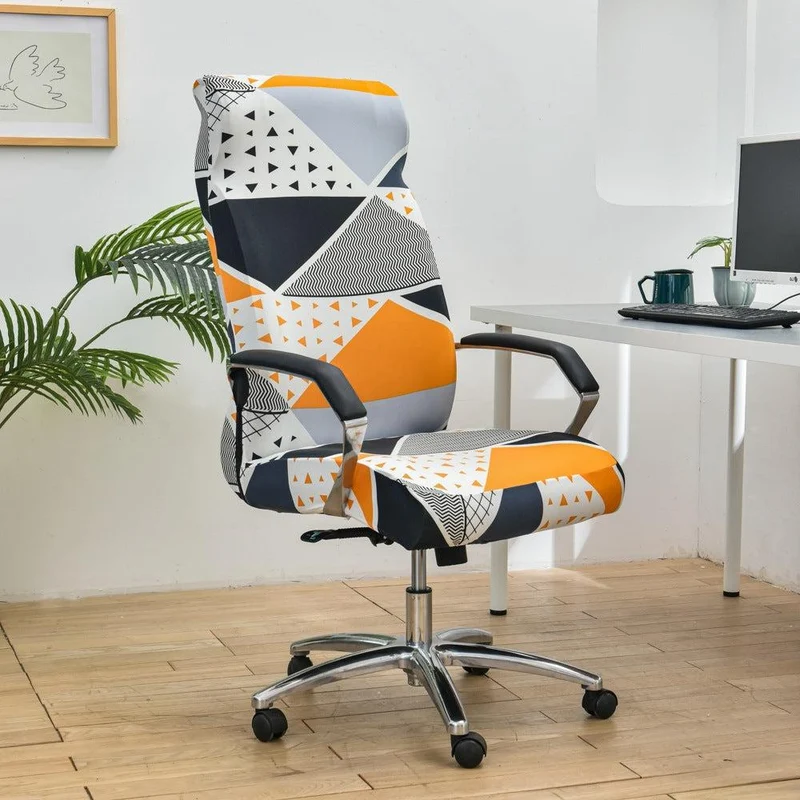 Housse de chaise de bureau extensible - 12 motifs élégants