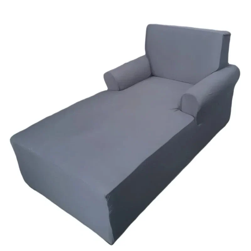 housse pour méridienne et chaise longue avec double accoudoir en lycra extensible