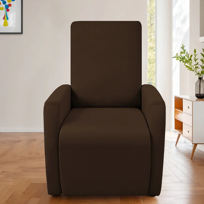 Housse pour fauteuil relax relevable dossier long lycra déperlant couleurs unies