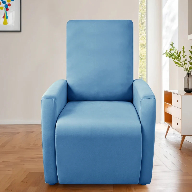 Housse pour fauteuil relax relevable dossier long lycra déperlant couleurs unies