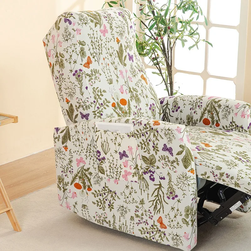 Housse pour fauteuil relax relevable électrique dossier long lycra 20 motifs