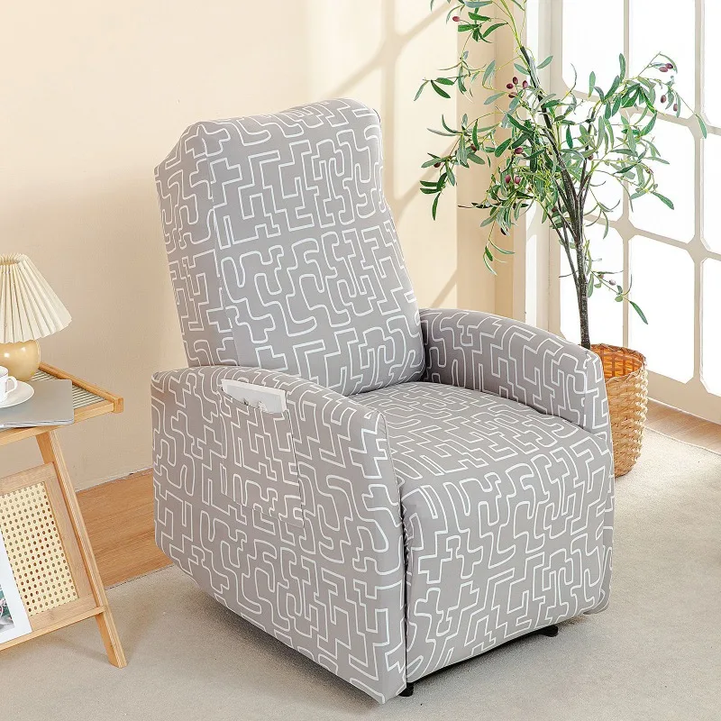 Housse pour fauteuil relax relevable électrique dossier long lycra 20 motifs