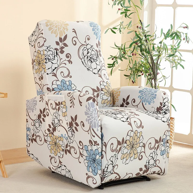 Housse pour fauteuil relax relevable électrique dossier long lycra 20 motifs