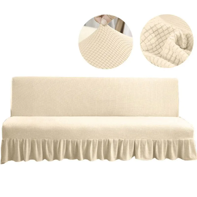 Housse canapé clic clac - Housse pour clic clac en tissu jacquard extensible
