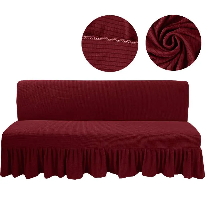 Housse canapé clic clac - Housse pour clic clac en tissu jacquard extensible