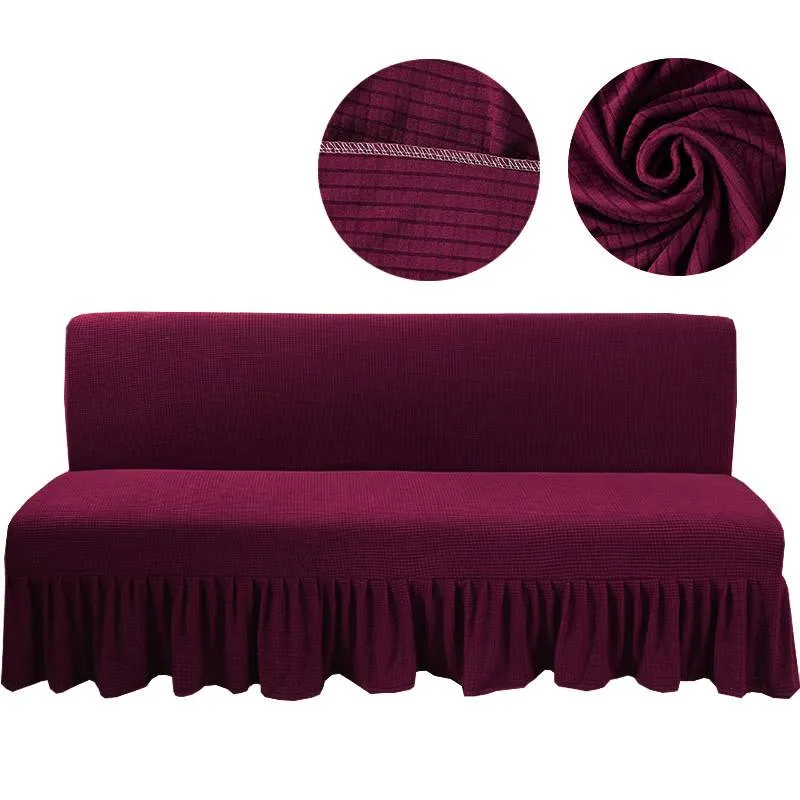 Housse canapé clic clac - Housse pour clic clac en tissu jacquard extensible
