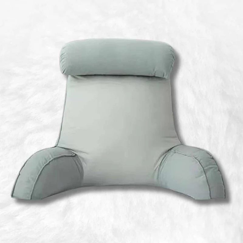 Coussin de Lecture pour Lit Gris Clair !