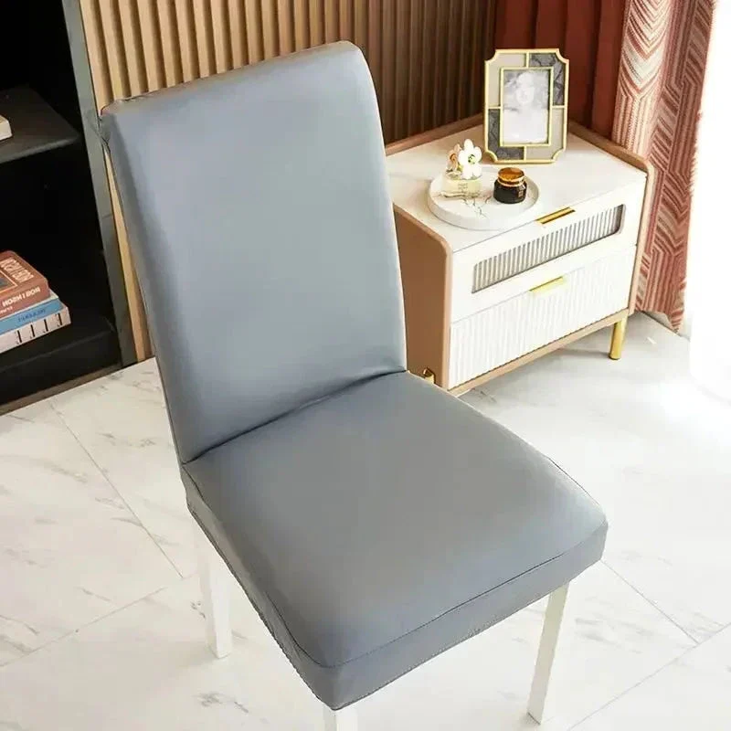 Housse de chaise simili cuir imperméable étanche
