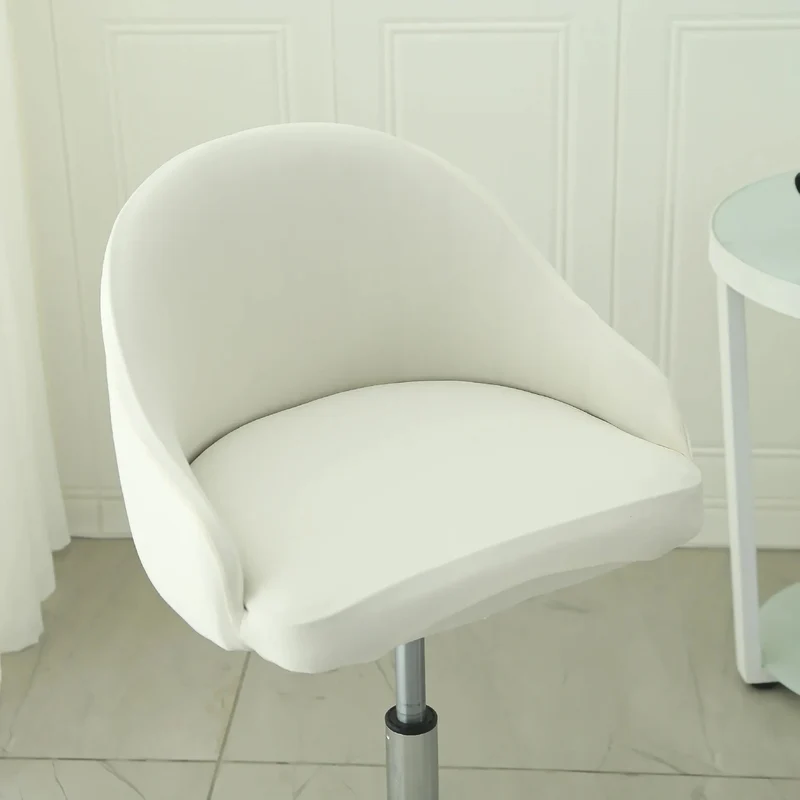 Housse de chaise de bar pivotante petit dossier incurvé et accoudoir lycra - 24 motifs