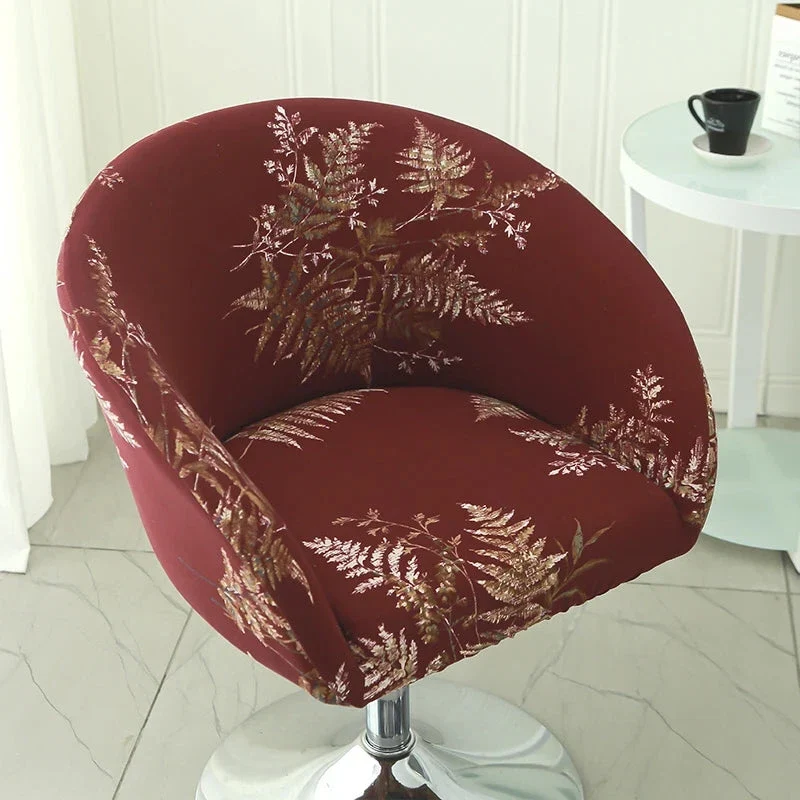 Housse de chaise de bar gabin grand dossier incurvé lycra - 24 motifs