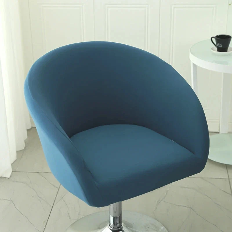 Housse de chaise de bar gabin grand dossier incurvé lycra - 24 motifs