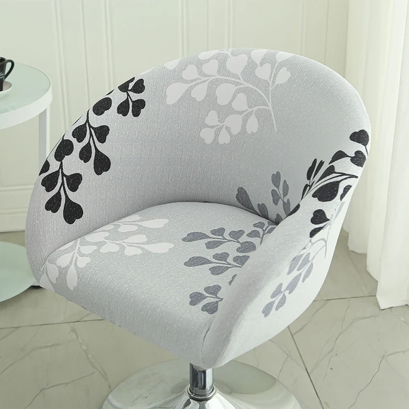 Housse de chaise de bar gabin grand dossier incurvé lycra - 24 motifs