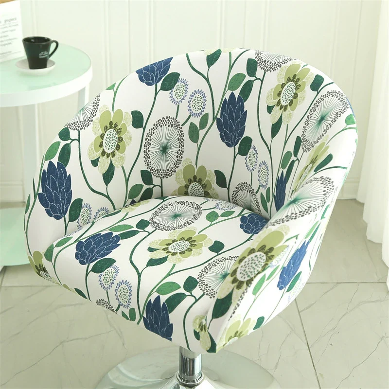 Housse de chaise de bar gabin grand dossier incurvé lycra - 24 motifs