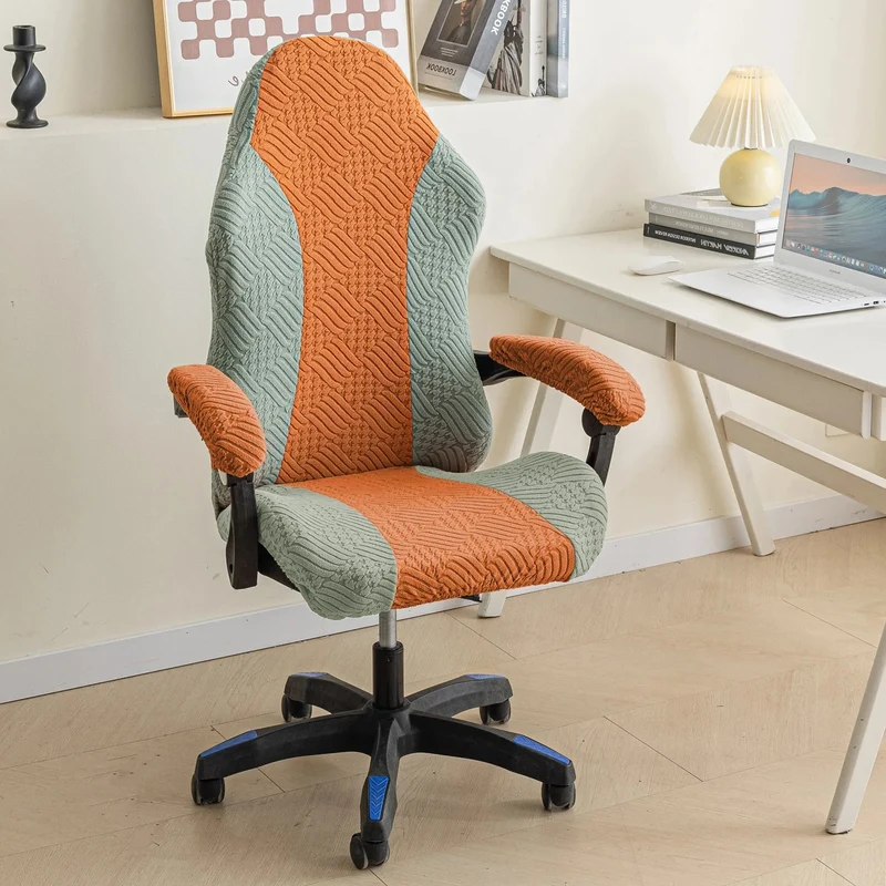 Housse de chaise de bureau extensible nouveau tissu renforcé anti griffes