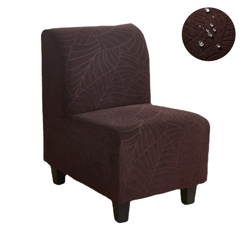 Housse pour chauffeuse, causeuse, fauteuil bas sans accoudoirs hibiscus imperméable