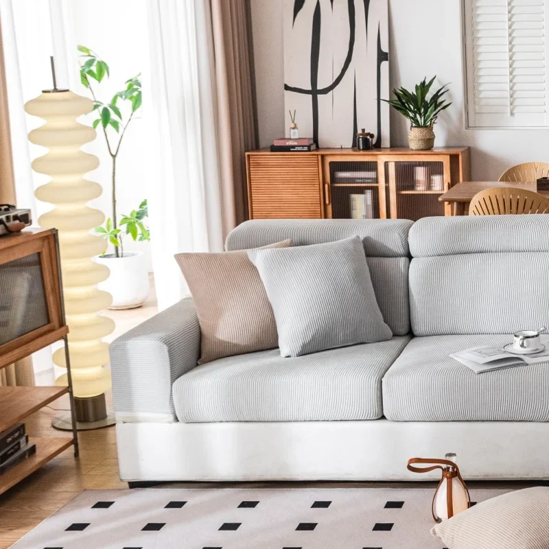Housse de coussin de canapé renforcé velours côtelé