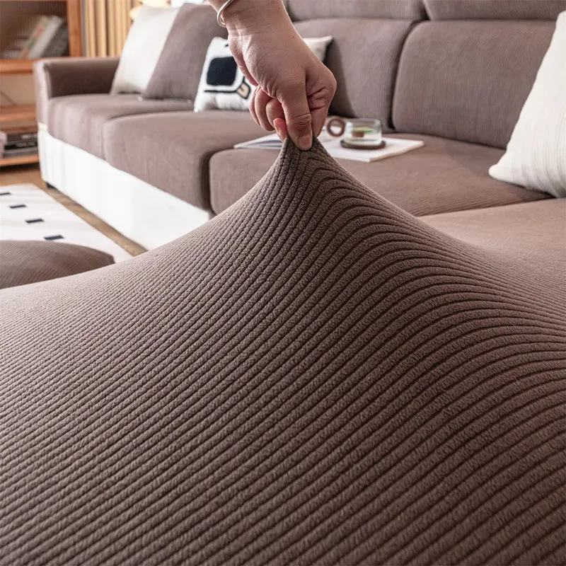 Housse de coussin de canapé renforcé velours côtelé