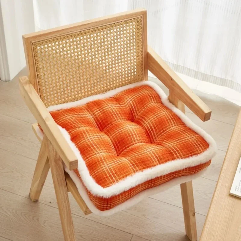 Galette de chaise carré rembourrée matelassée épaisse et élégante