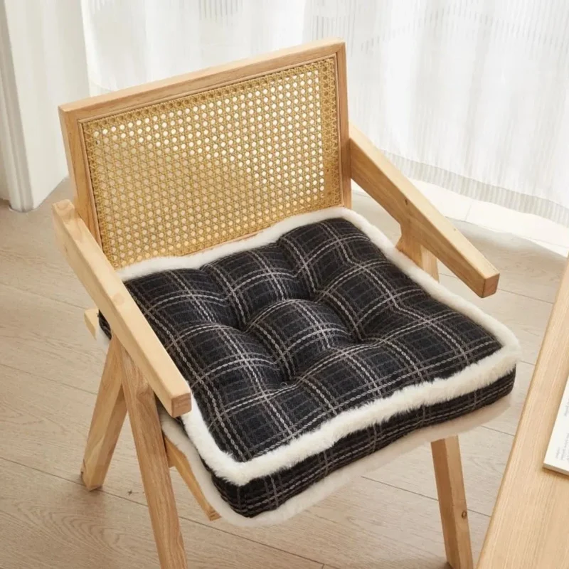 Galette de chaise carré rembourrée matelassée épaisse et élégante