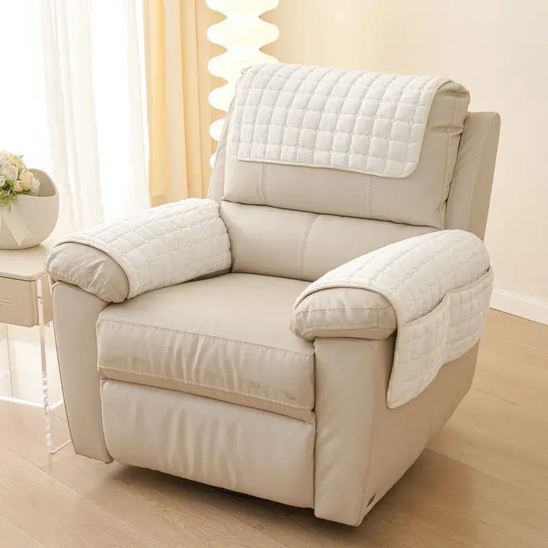 Housse accoudoir canape couleur unie ELDORIO