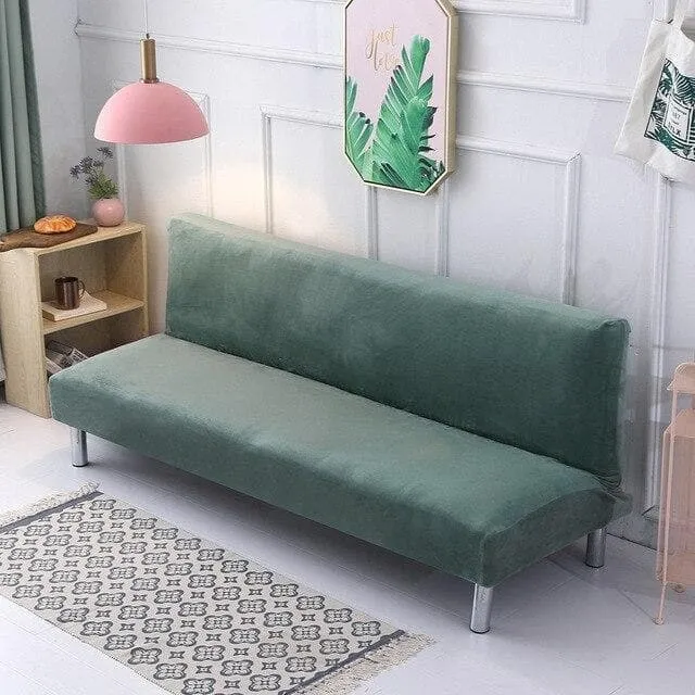 Housse Clic Clac Velours Vert Mousse