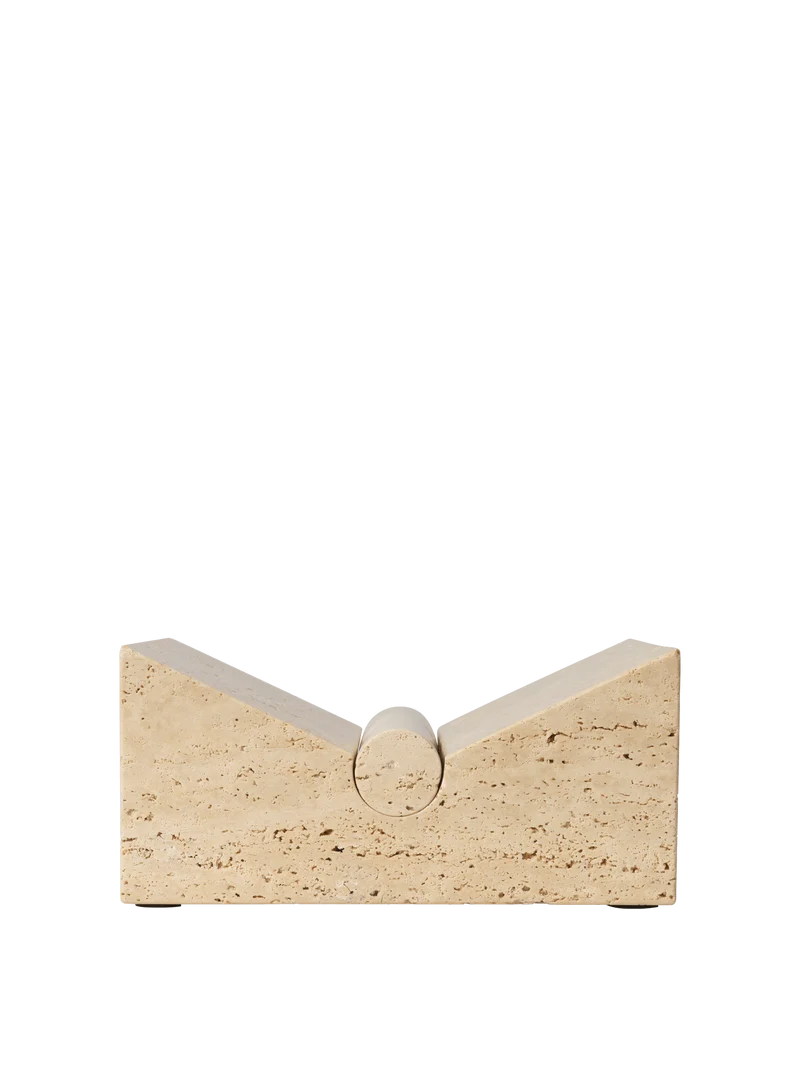 Tvara Book Stand - Travertine