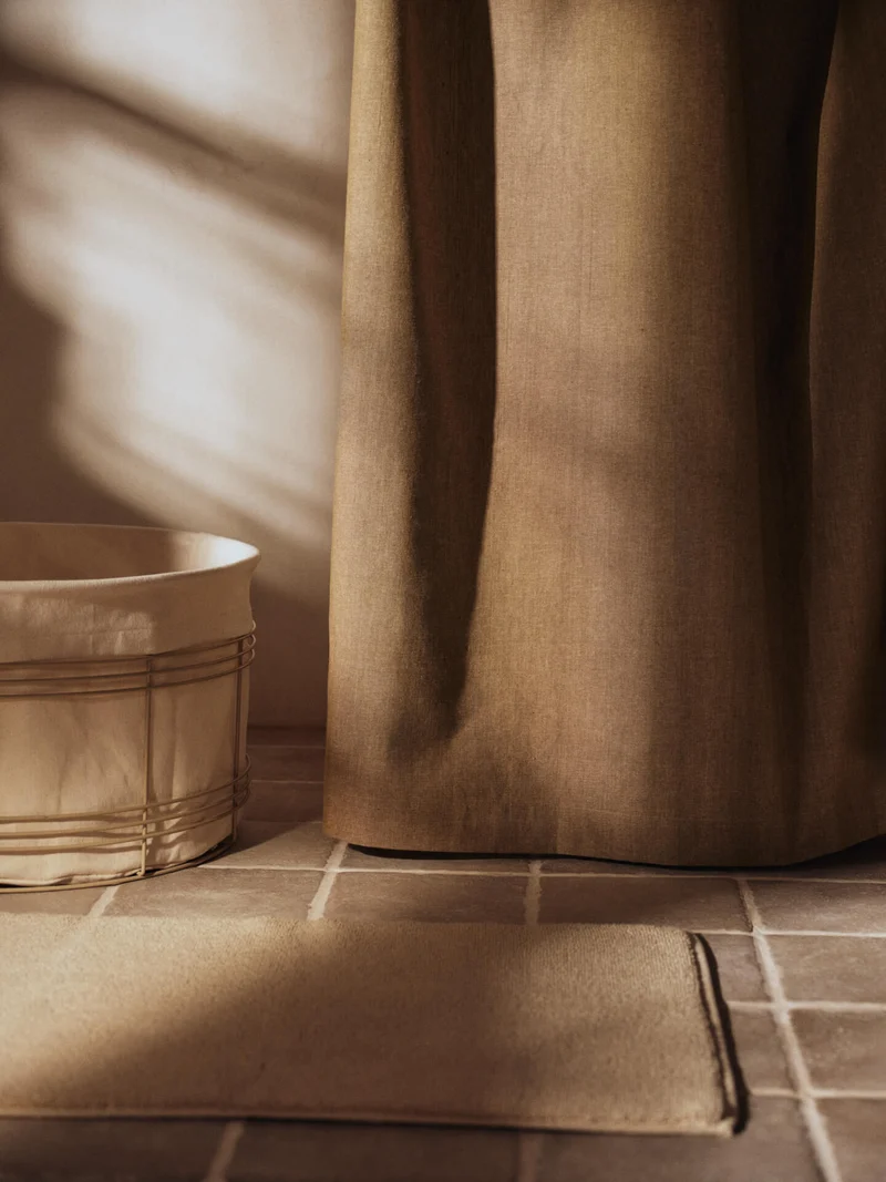Chambray Shower Curtain - Olive