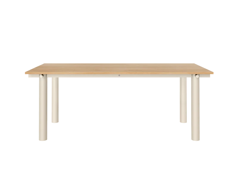 Atura Dining Table - Light Cashmere/Natural Oak Veneer