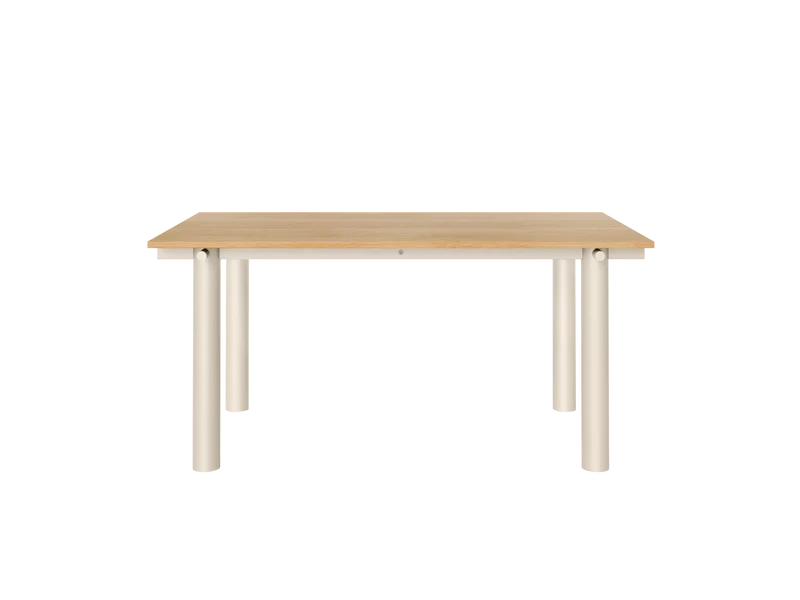 Atura Dining Table - Light Cashmere/Natural Oak Veneer