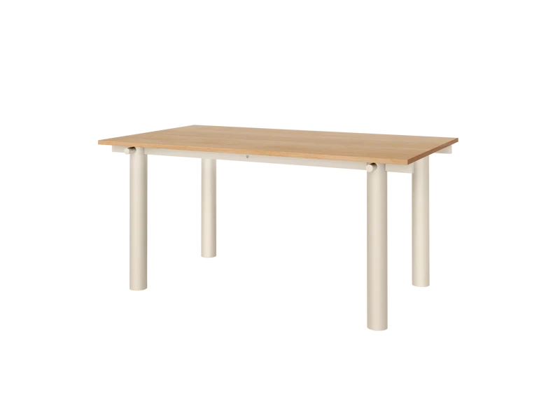 Atura Dining Table - Light Cashmere/Natural Oak Veneer